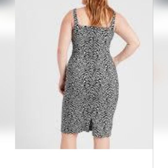 Banana Republic NWT Brocade Fitted Animal Print Sheath Dress Zebra XS… - Picture 7 of 13